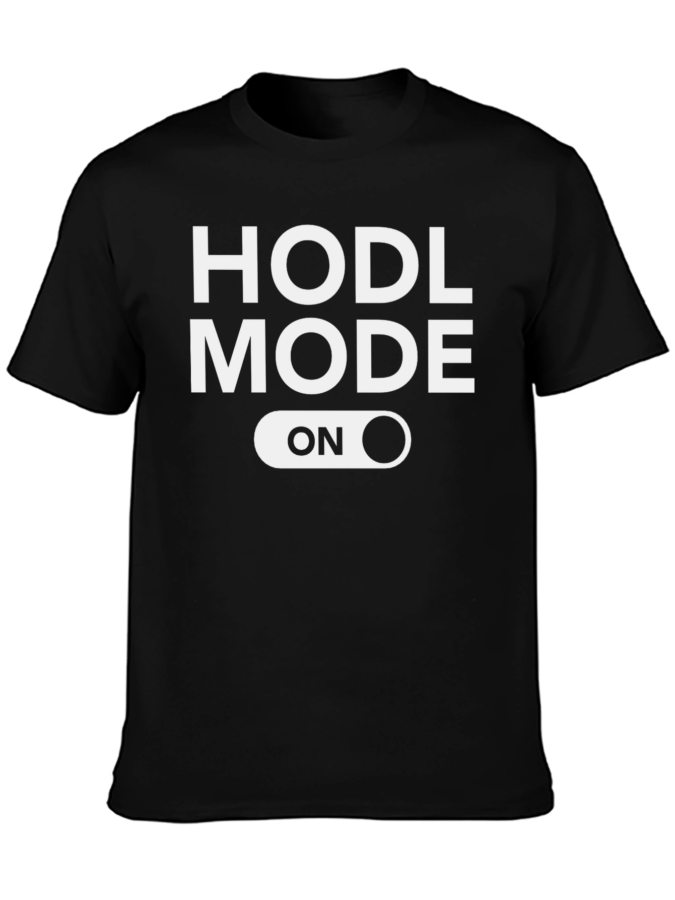HODL Mode ON Black T-Shirt Crypto Currency Apparel