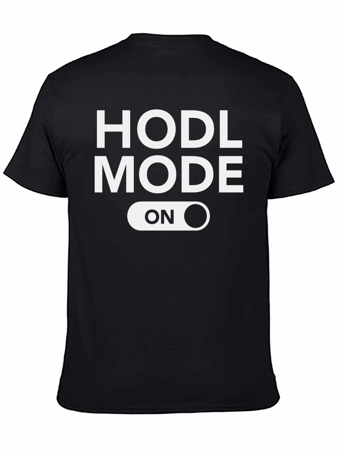 HODL Mode ON Black T-Shirt Crypto Currency Apparel
