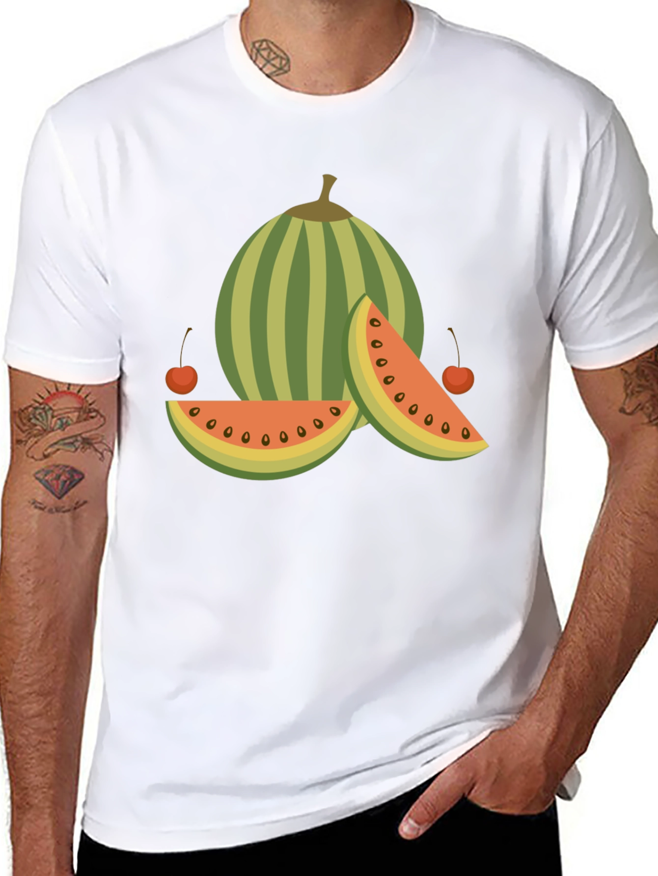 Watermelon & Cherries Graphic Tee