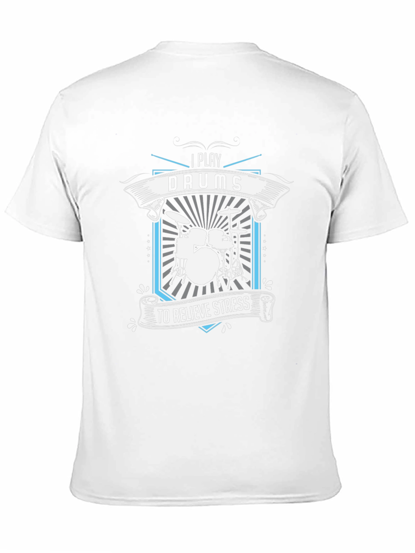 I Play Drums T-Shirt - Relieve Stress Band Tee