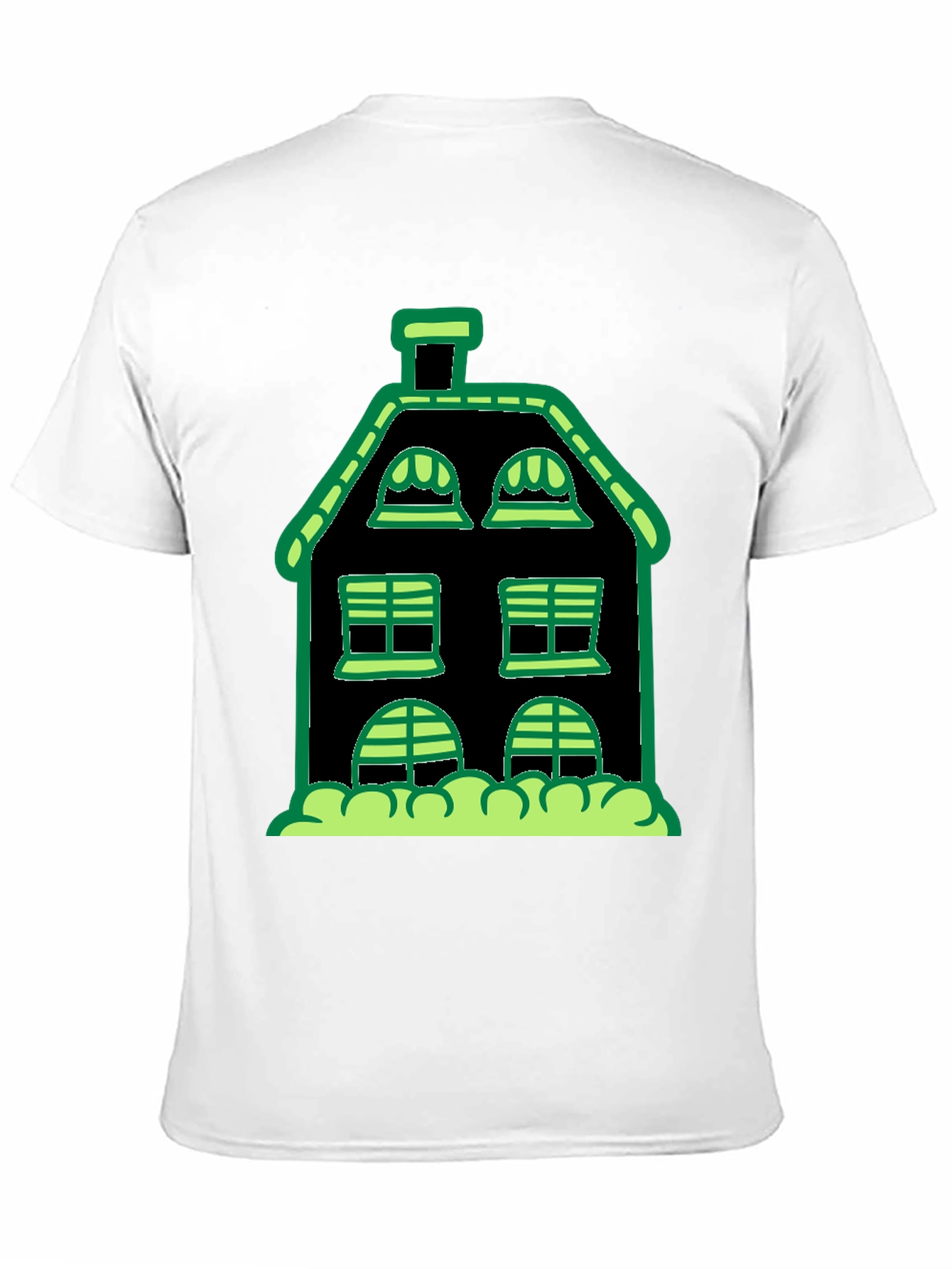 Spooky House Graphic Tee - Black