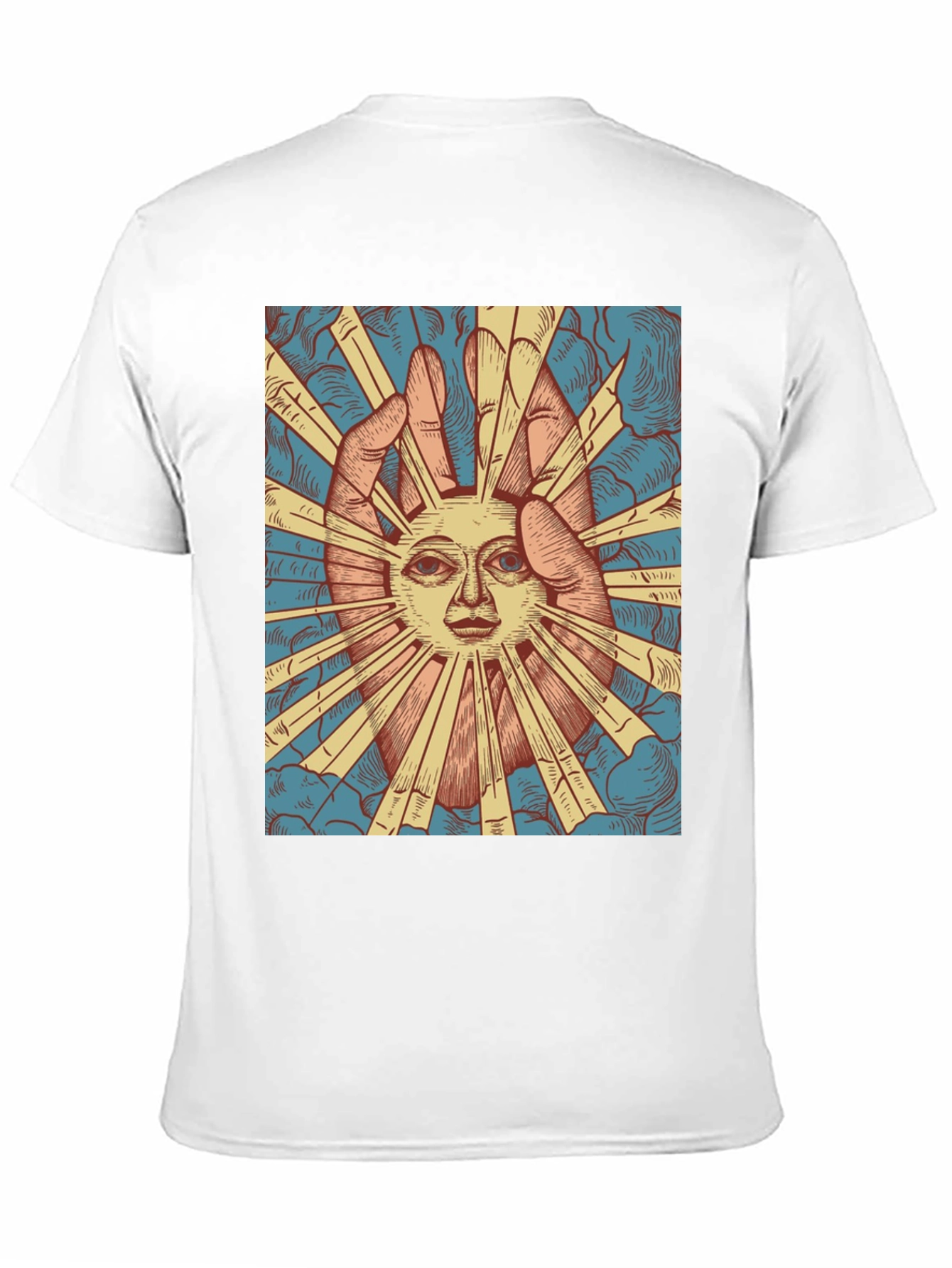 Mystic Sun Graphic Tee - Unique Hand Drawn Design