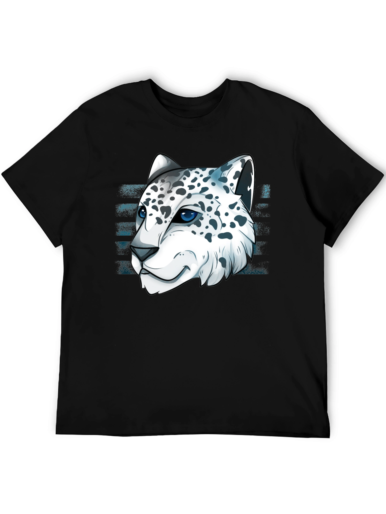 Snow Leopard Graphic Tee - Cool Cat Design