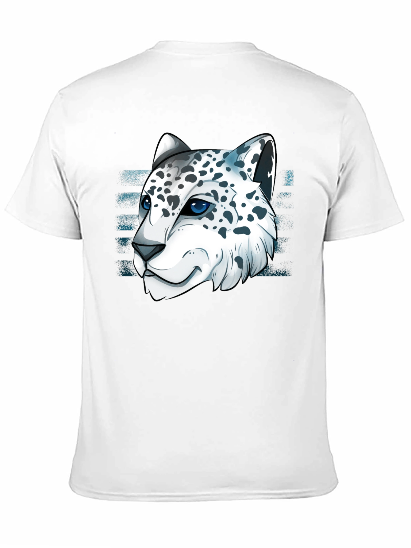 Snow Leopard Graphic Tee - Cool Cat Design