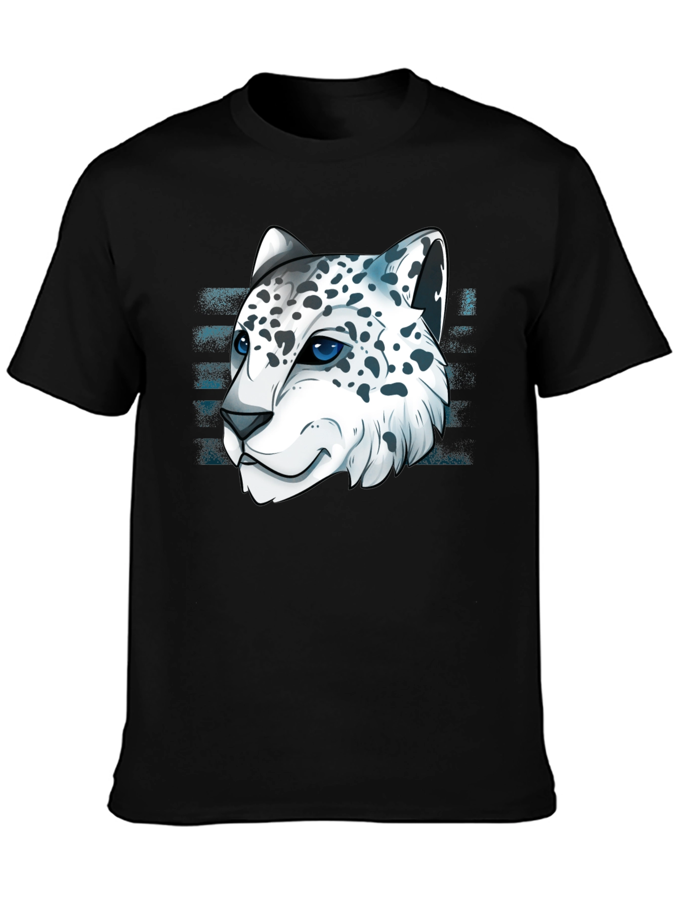 Snow Leopard Graphic Tee - Cool Cat Design