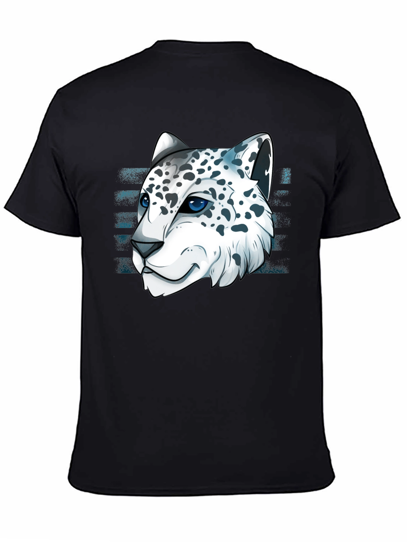 Snow Leopard Graphic Tee - Cool Cat Design