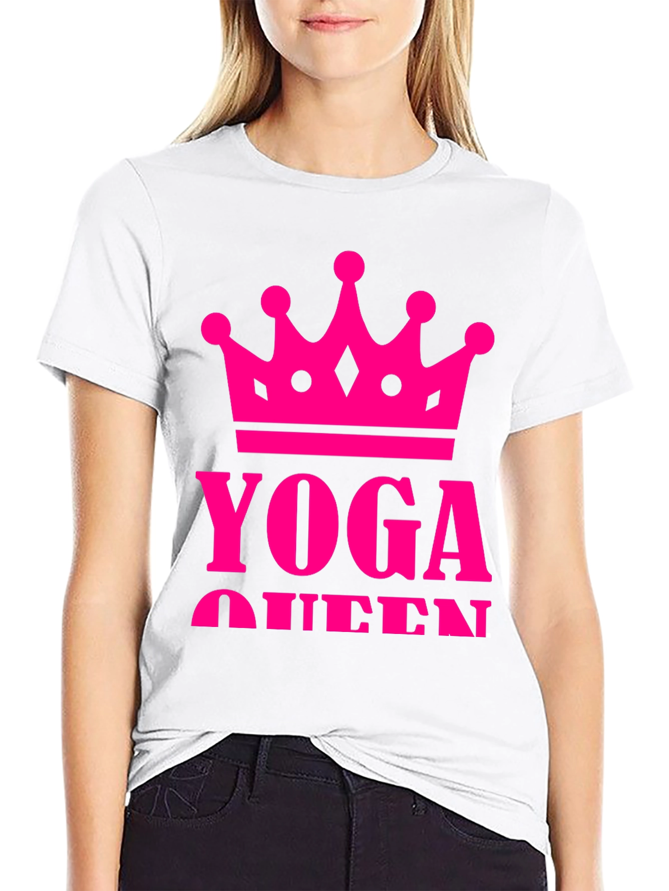 Yoga Queen Black T-Shirt