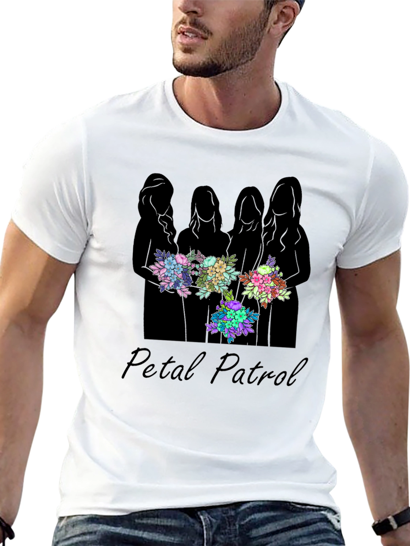 Petal Patrol Graphic T-Shirt - Womens Floral Design
