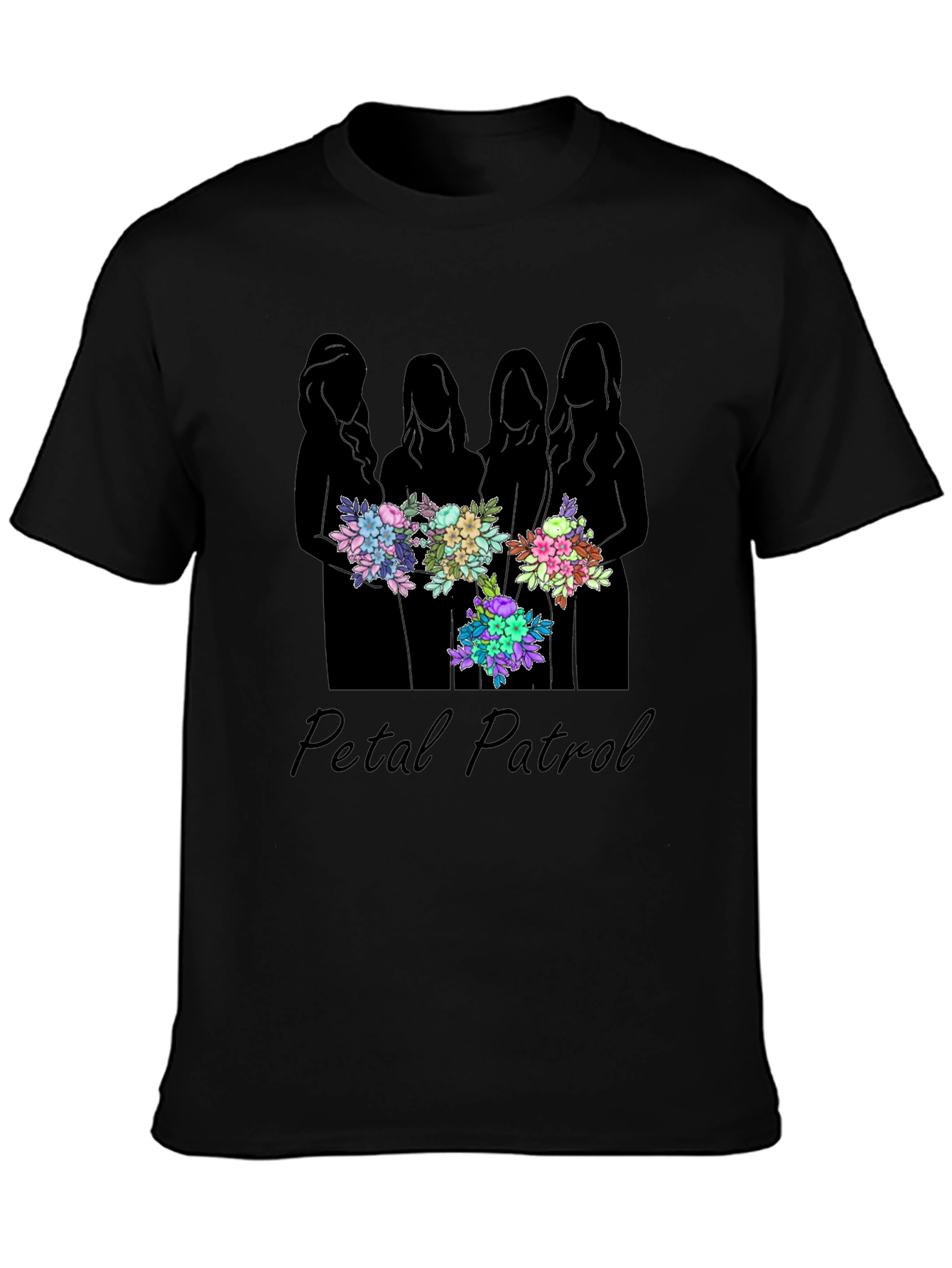 Petal Patrol Graphic T-Shirt - Womens Floral Design