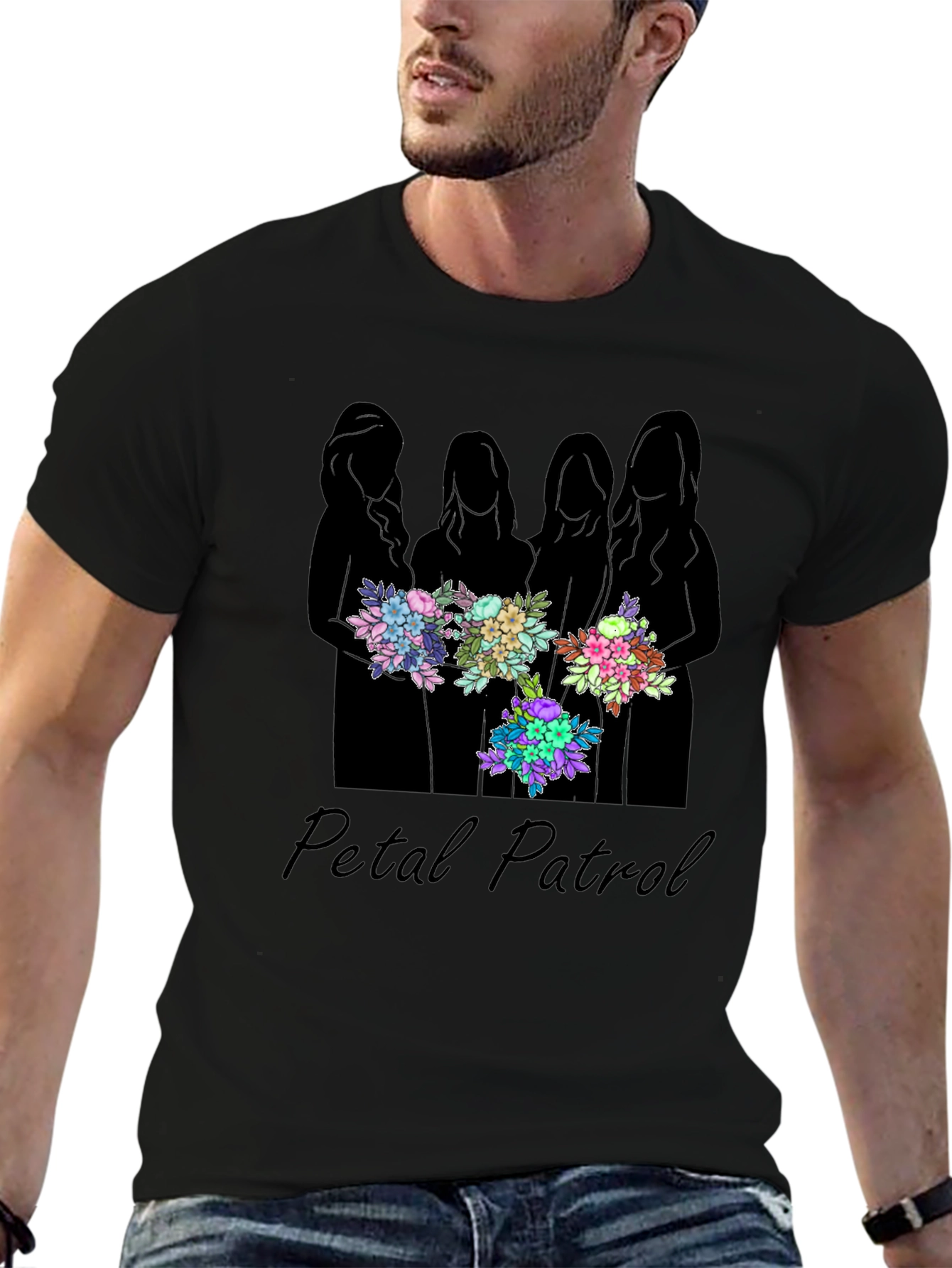 Petal Patrol Graphic T-Shirt - Womens Floral Design