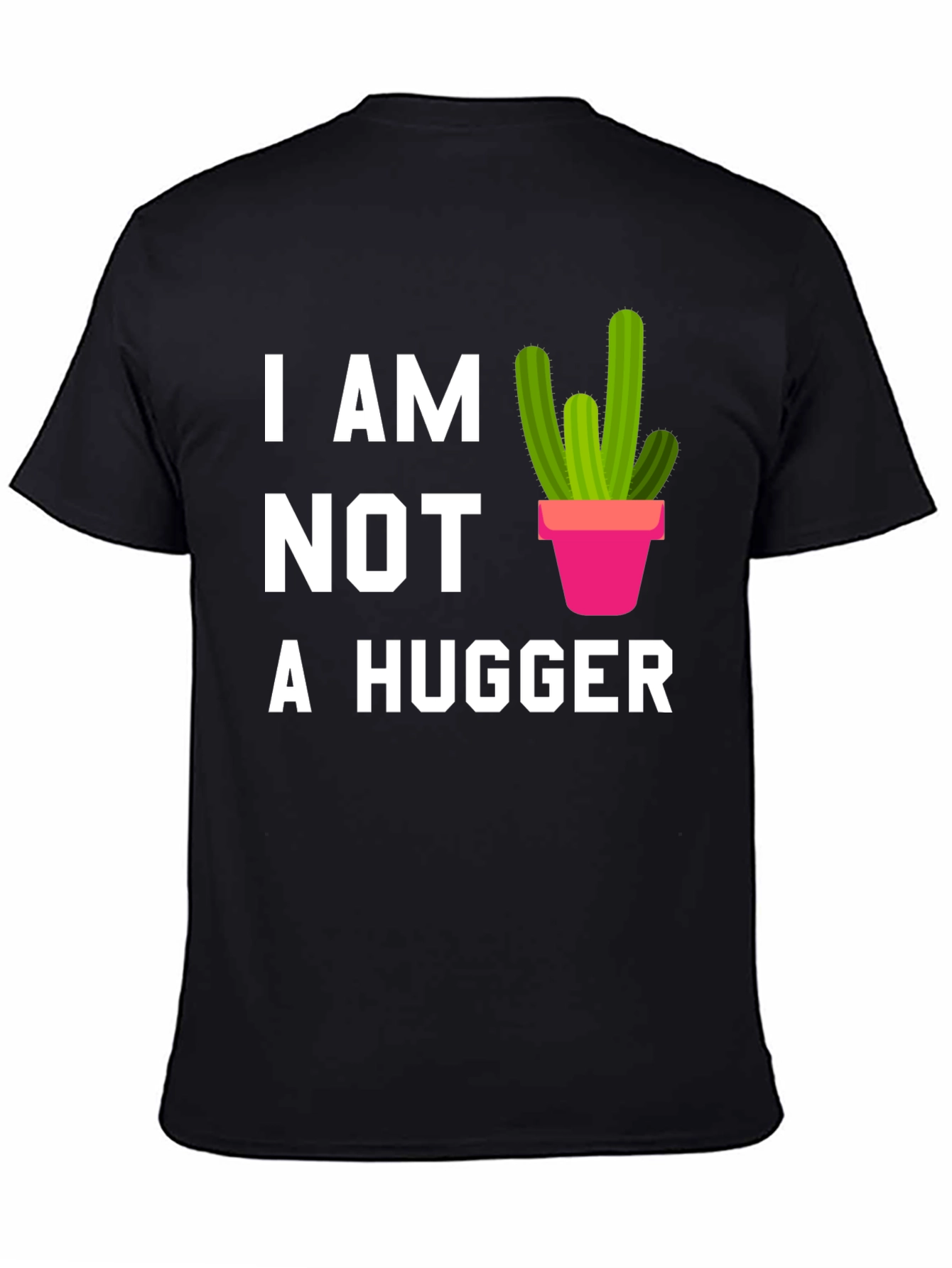 I am Not a Hugger Cactus Graphic Tee