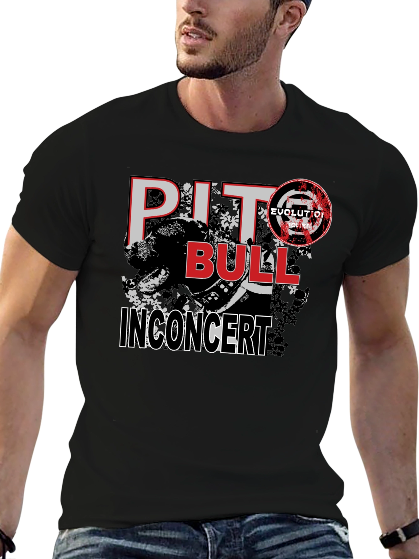 Pitbull In Concert Graphic Tee