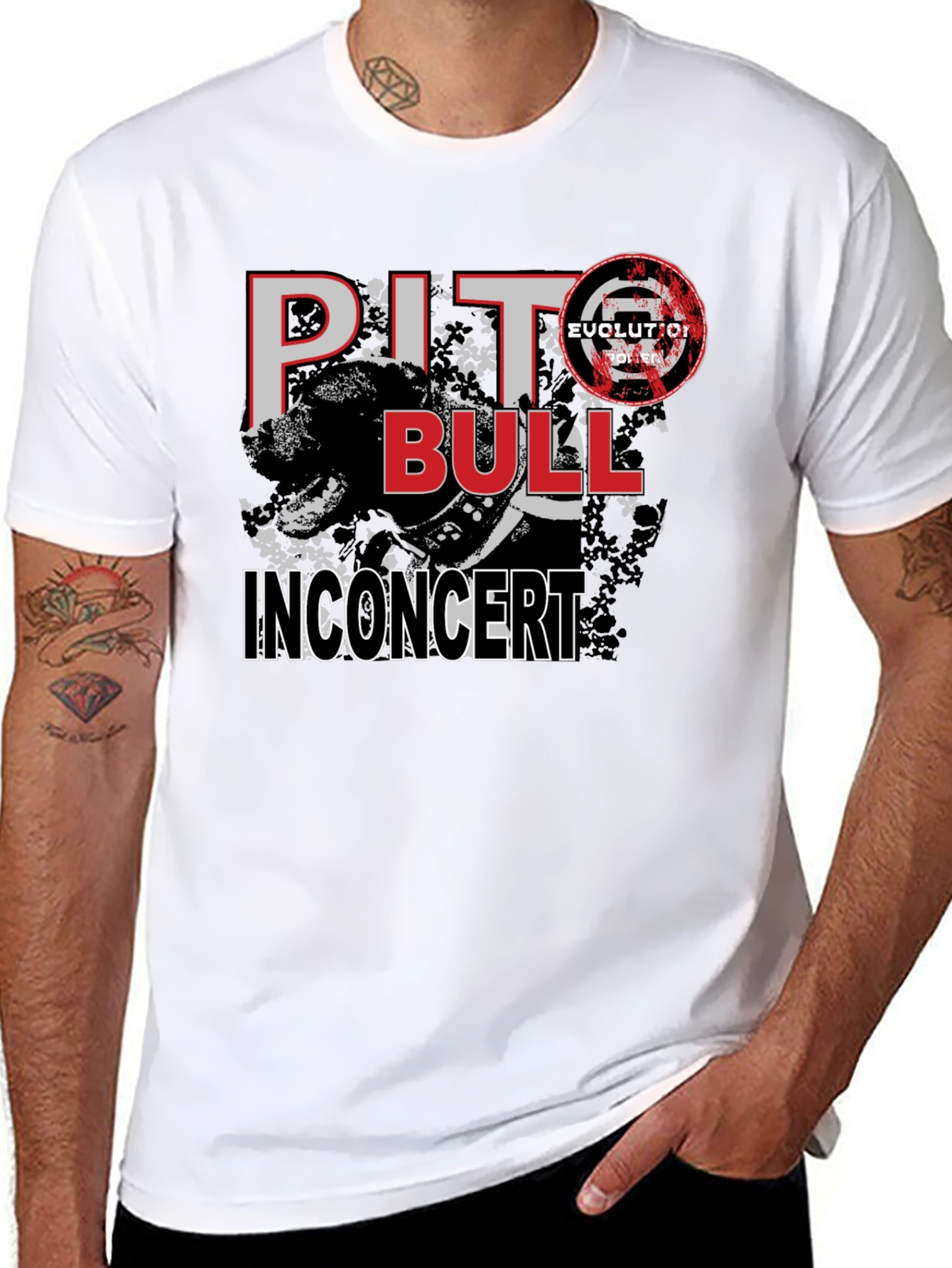 Pitbull In Concert Graphic Tee