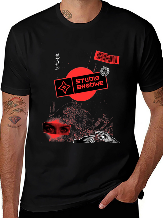 Edgy Graphic Print Tee