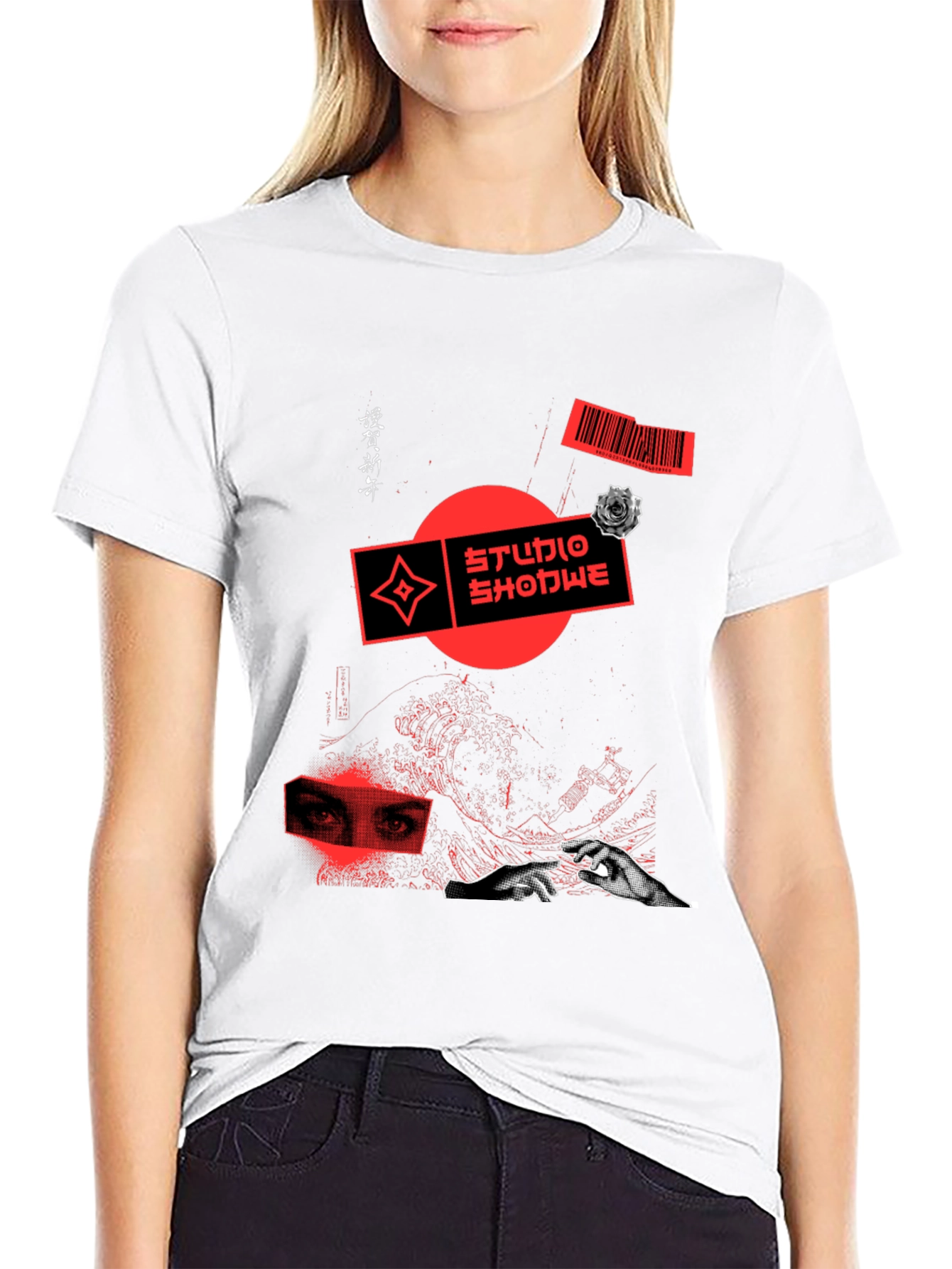 Edgy Graphic Print Tee
