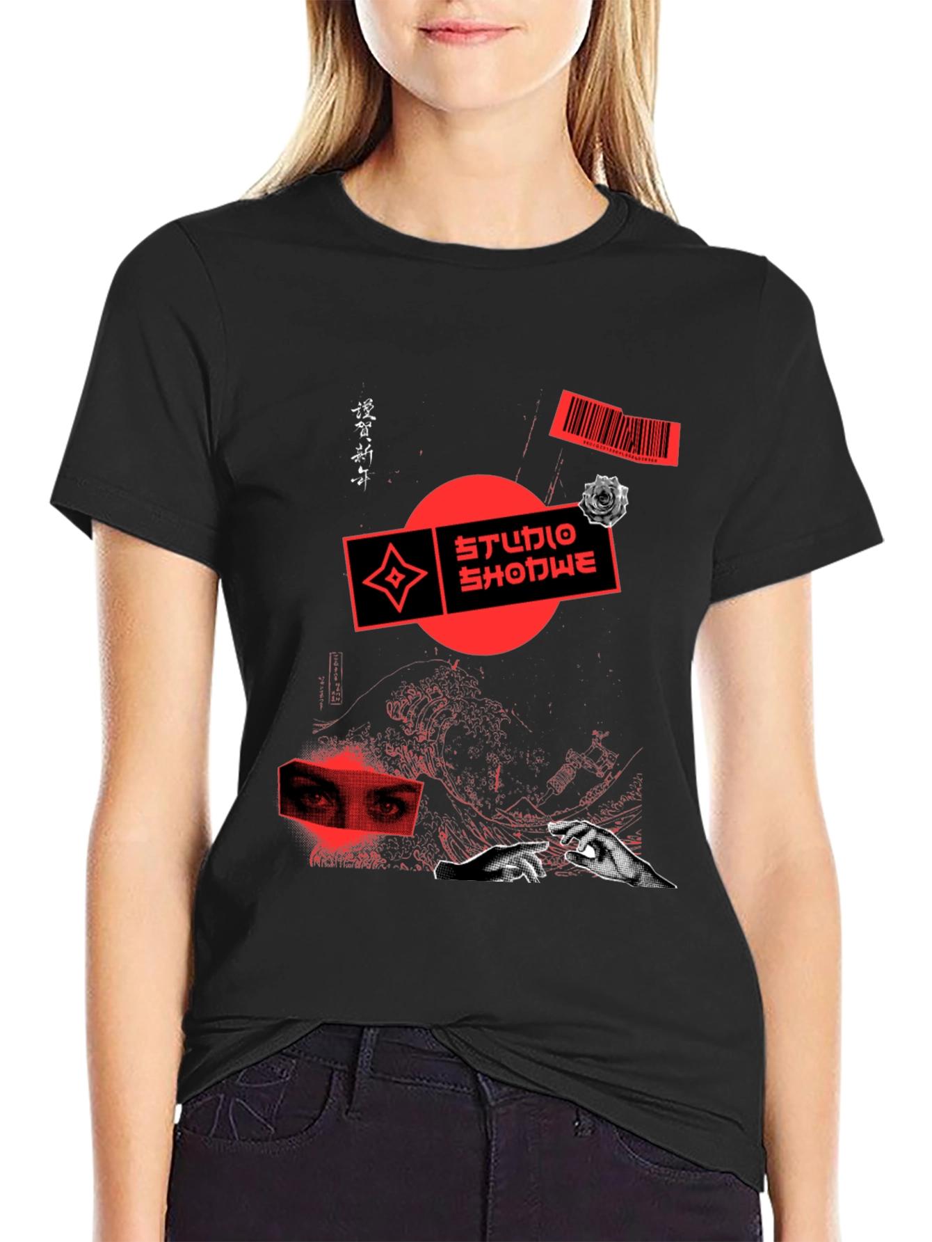 Edgy Graphic Print Tee