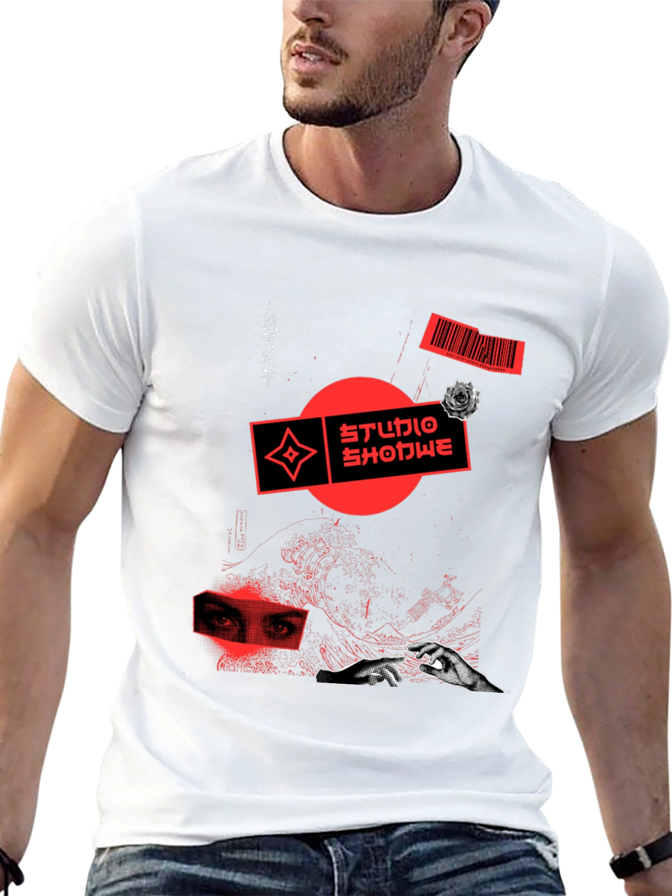 Edgy Graphic Print Tee