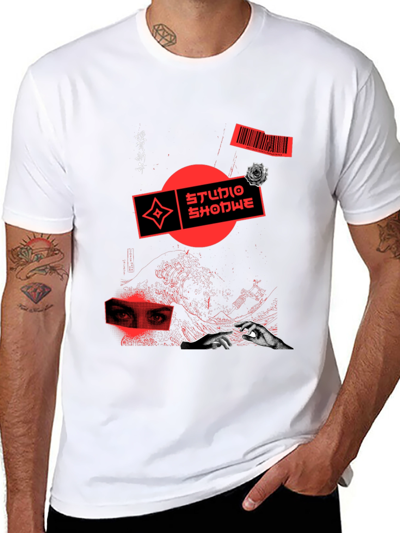 Edgy Graphic Print Tee