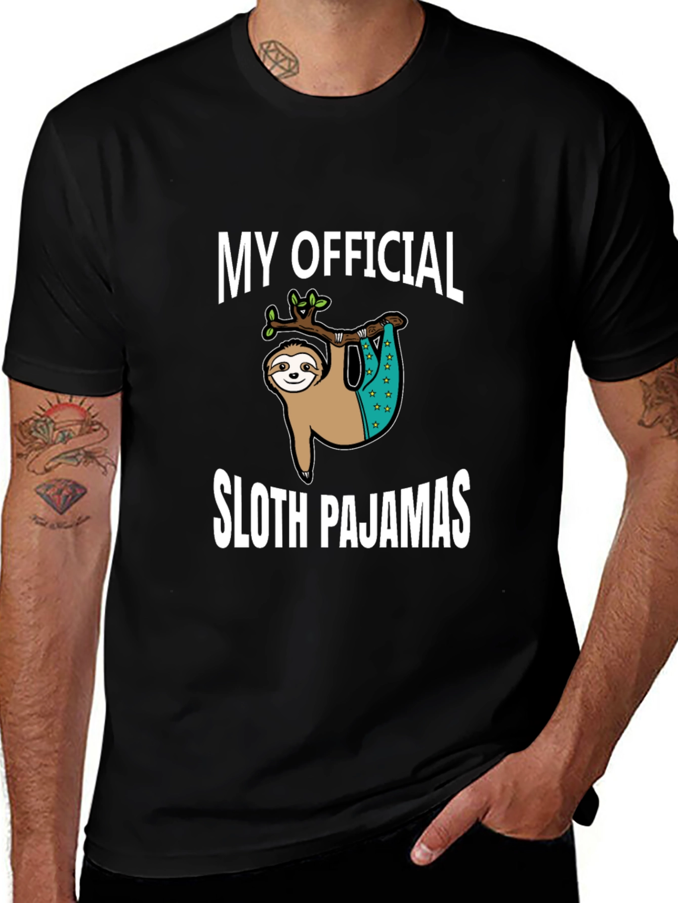 Funny Sloth Pajamas T-Shirt