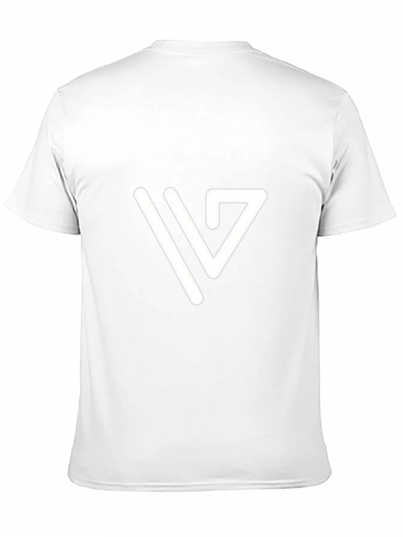 Modern White Logo Tee - Black