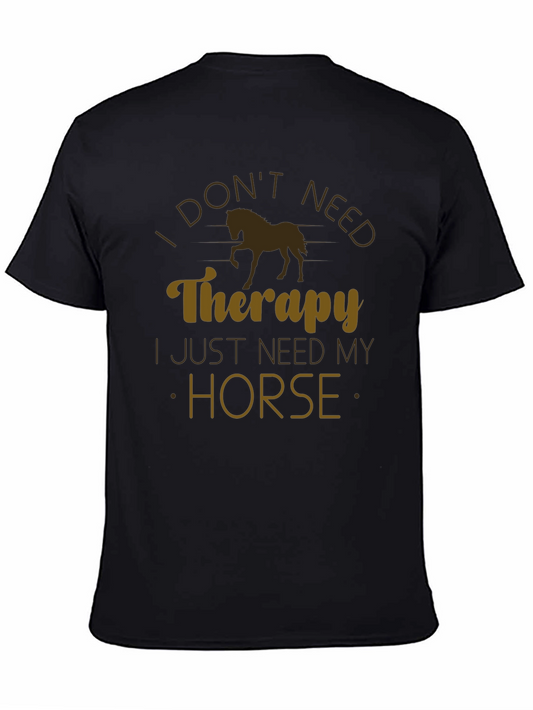 Horse Therapy T-Shirt - Novelty Graphic Tee