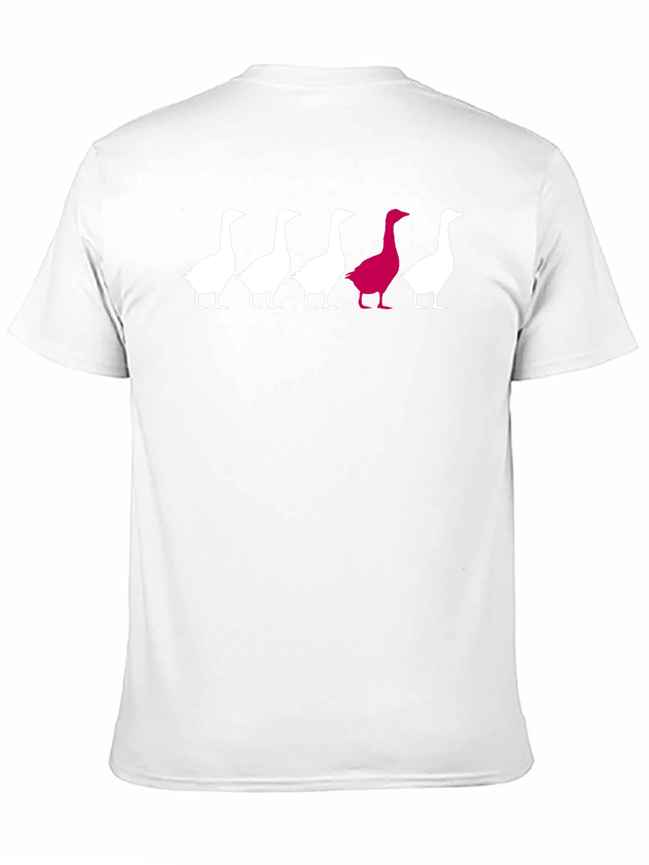 Unique Goose Graphic Tee - Black Cotton T-Shirt