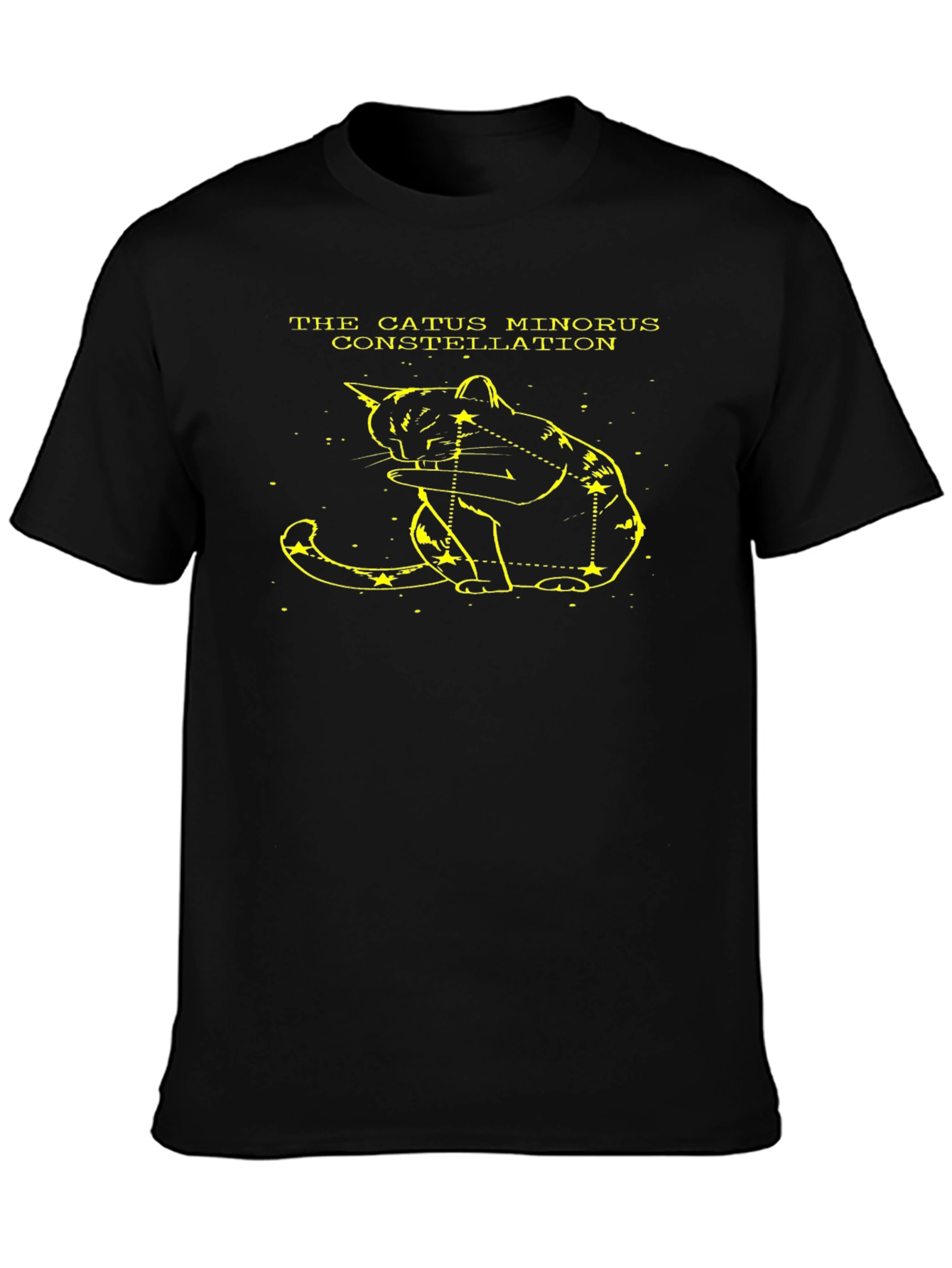 Catus Minorus Constellation Black T-Shirt