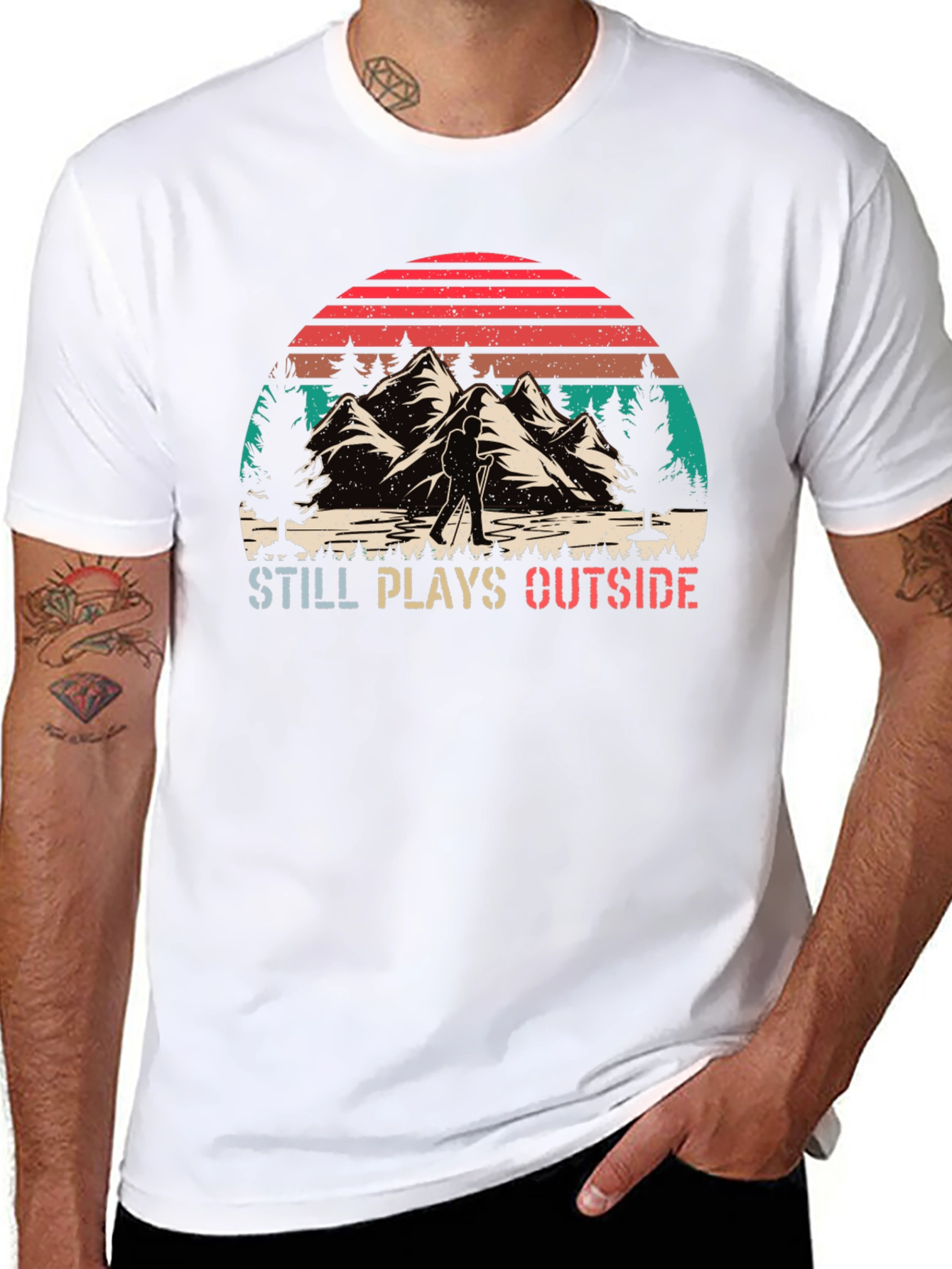 Still Plays Outside Hiking T-Shirt