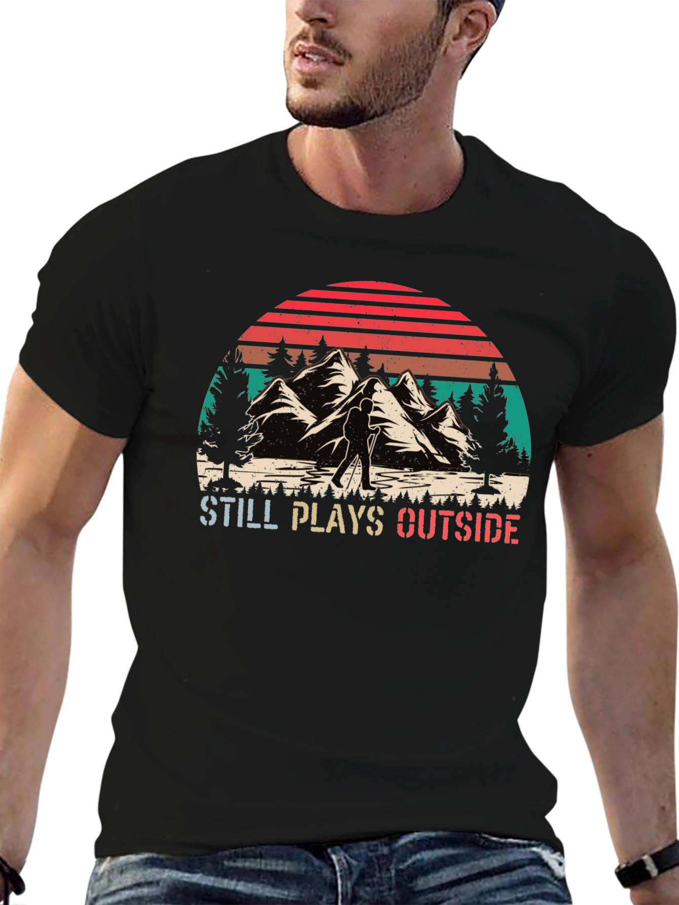 Still Plays Outside Hiking T-Shirt