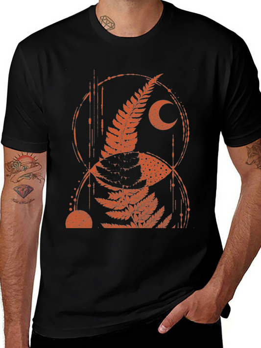 Fern Moon Graphic Tee - Black