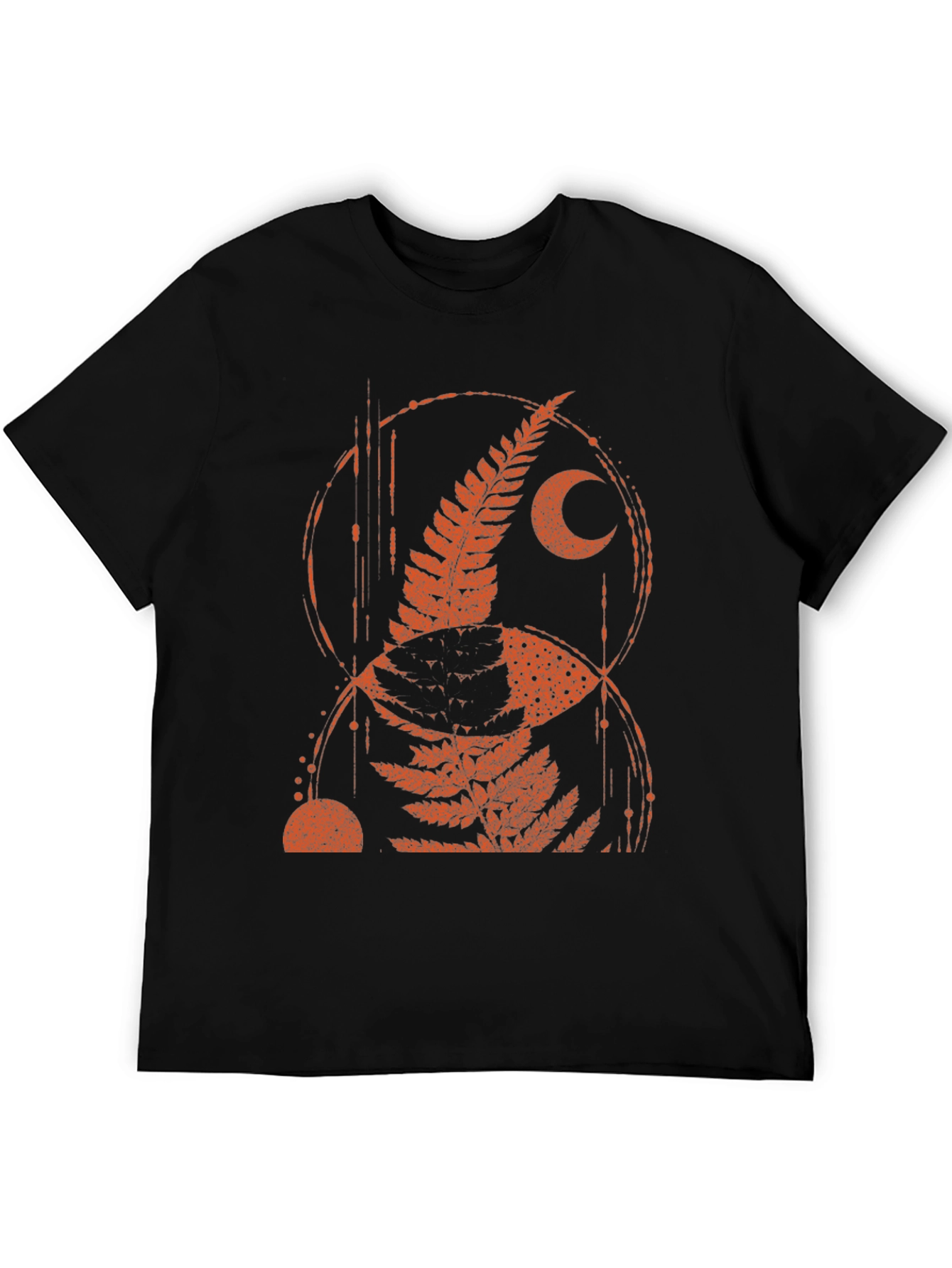 Fern Moon Graphic Tee - Black