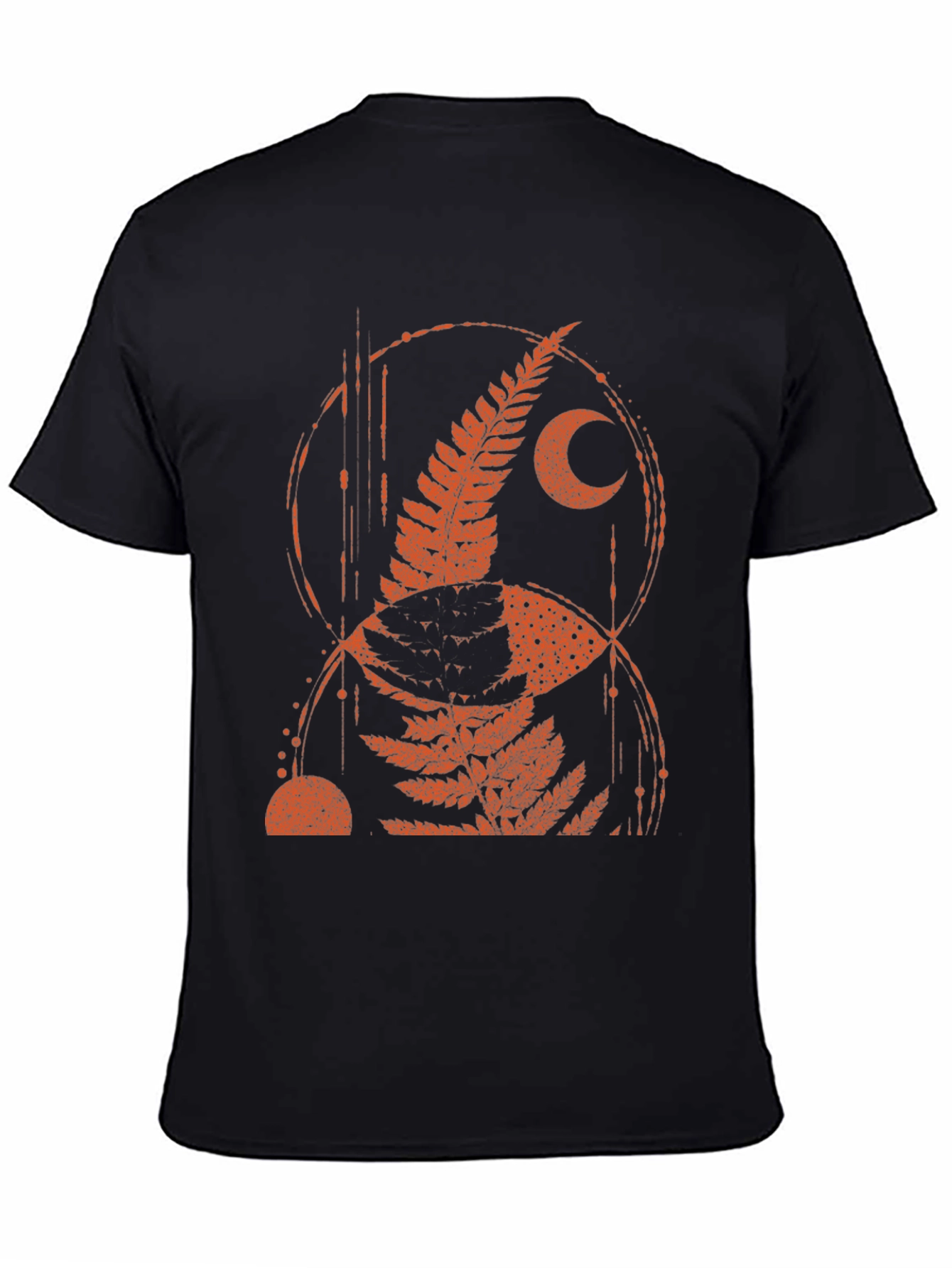 Fern Moon Graphic Tee - Black