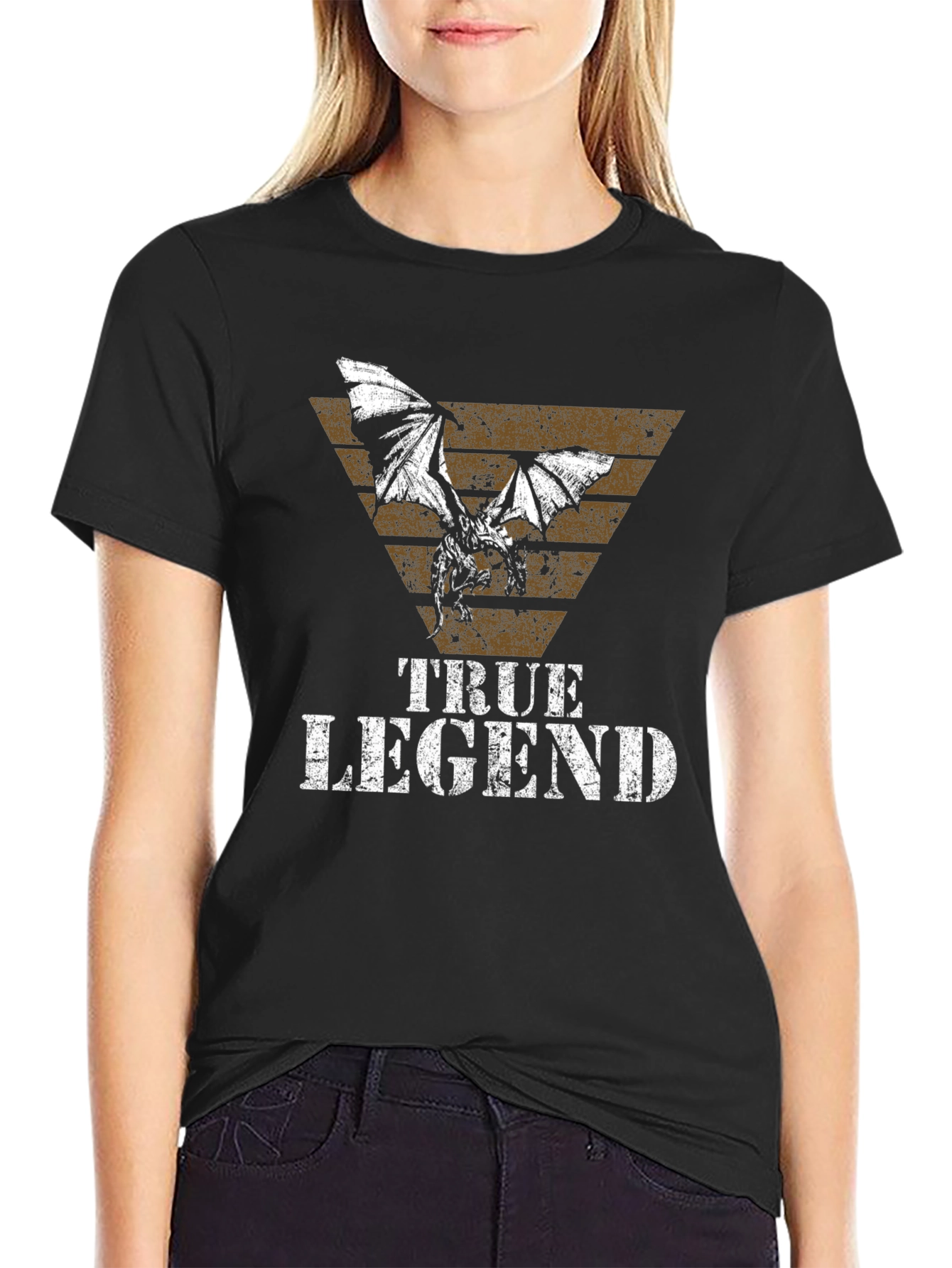 True Legend Dragon T-Shirt - Mens Black Graphic Tee