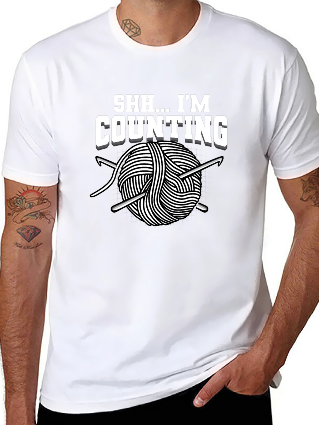 Shh... Im Counting T-Shirt - Crochet Lover Tee