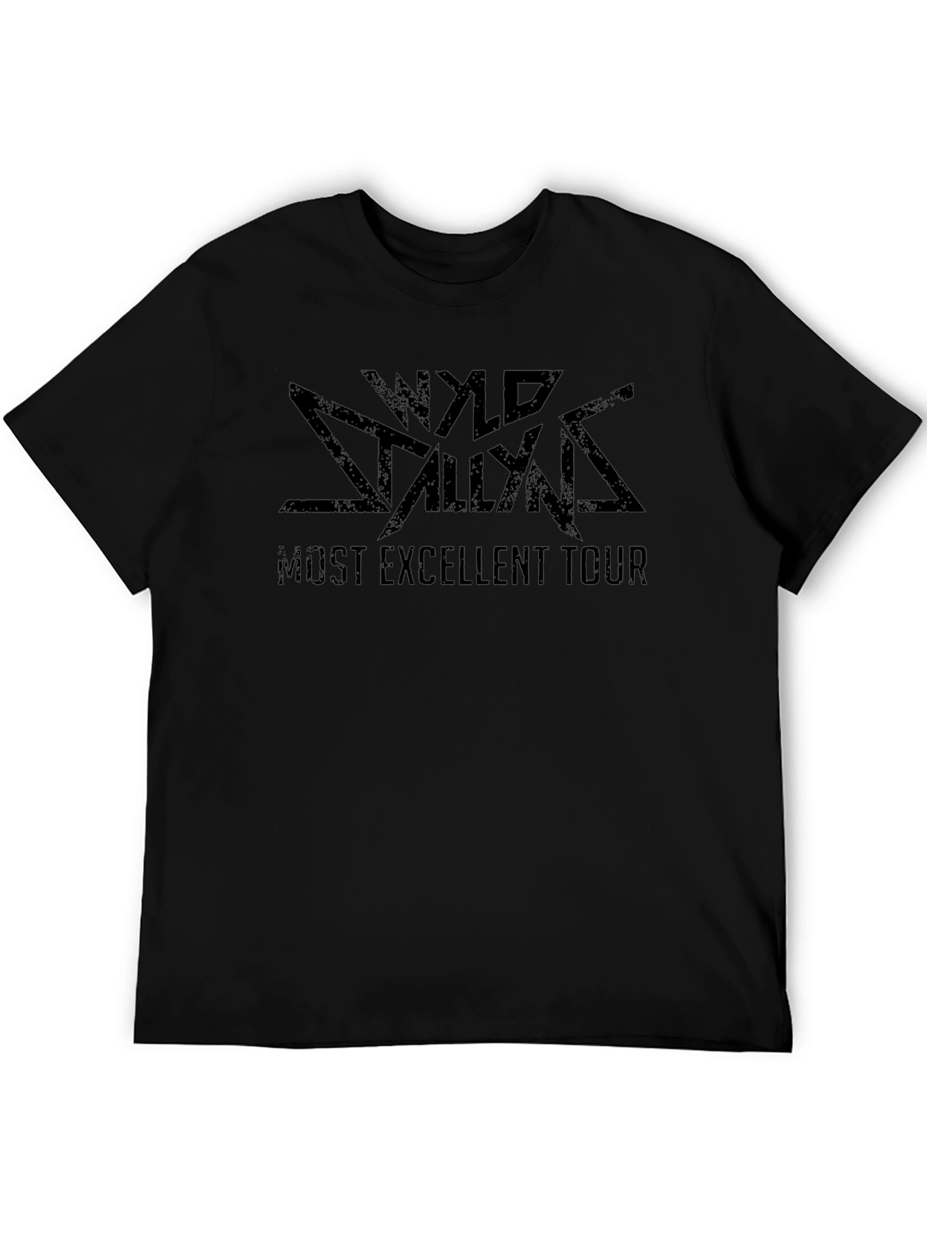 Wyld Stallyns Most Excellent Tour Black T-Shirt