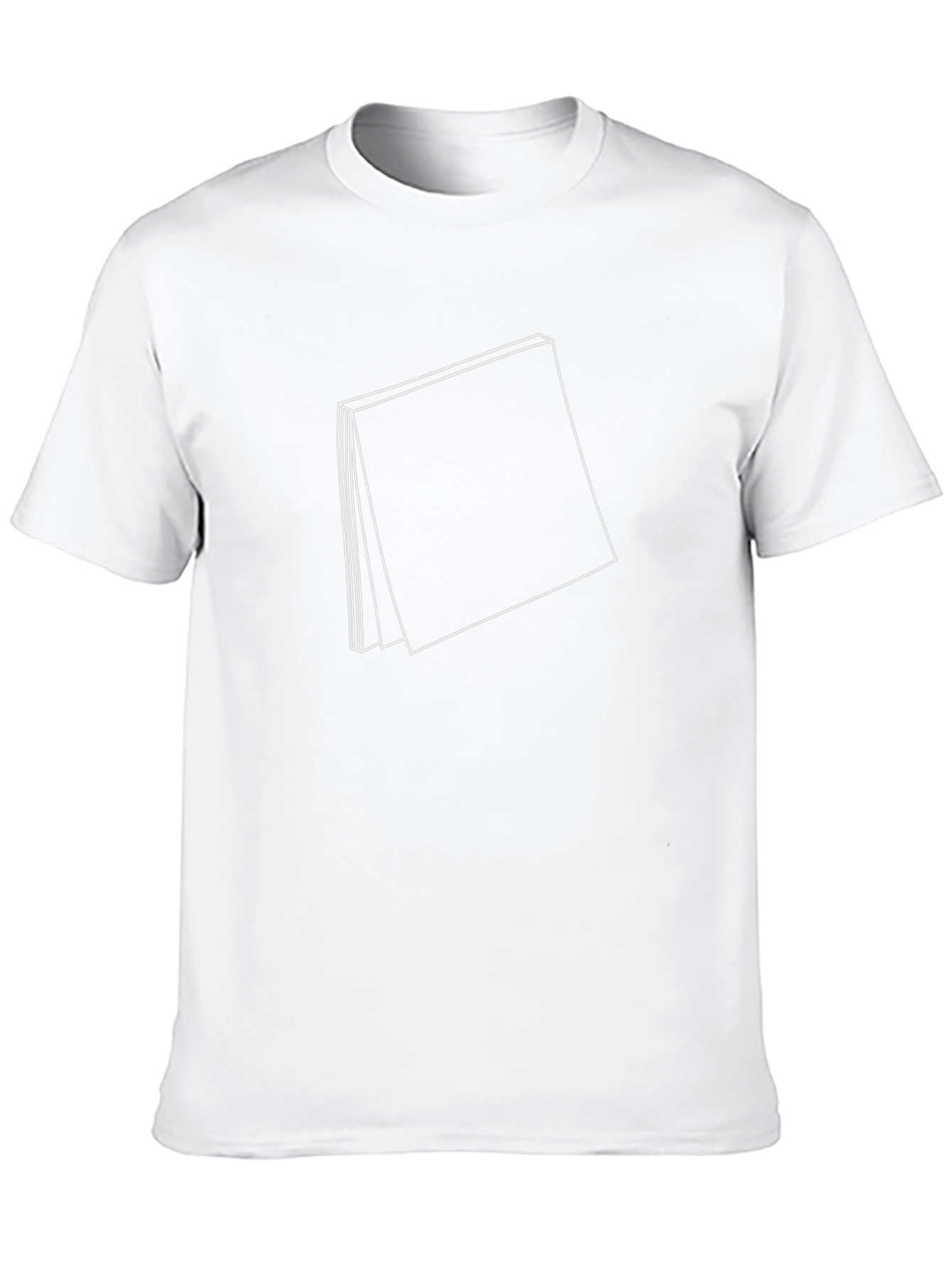 Modern Graphic Tee: Abstract Book Design - Black