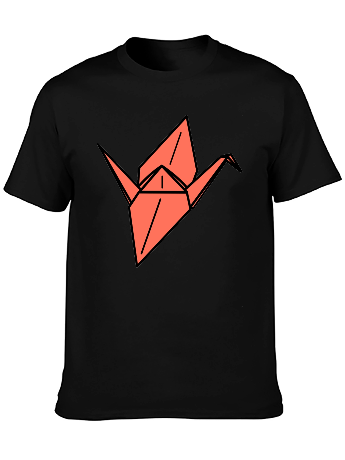 Origami Crane Graphic Tee - Stylish Comfort