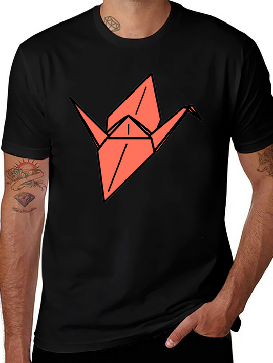 Origami Crane Graphic Tee - Stylish Comfort