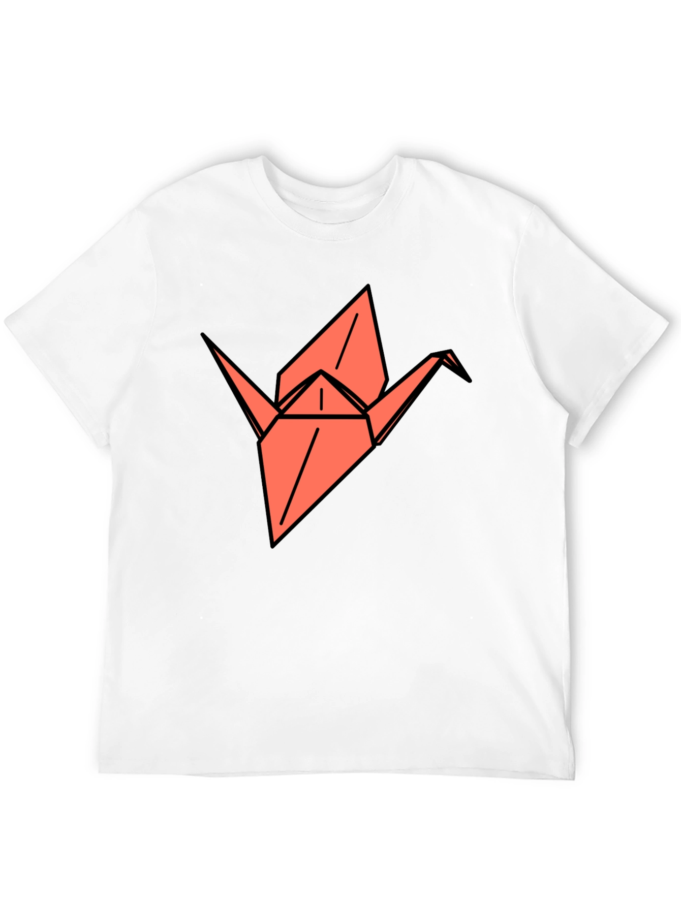 Origami Crane Graphic Tee - Stylish Comfort