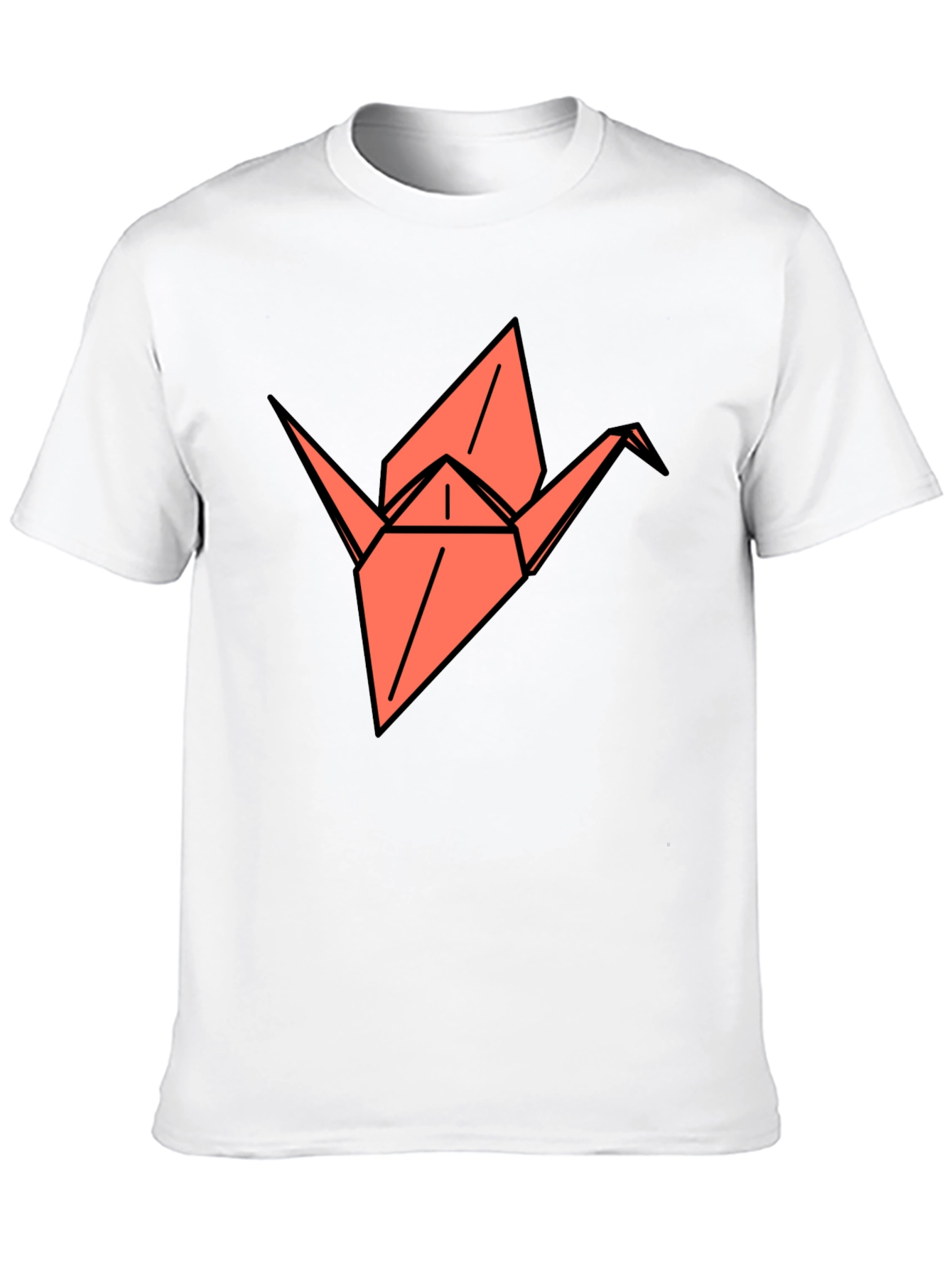 Origami Crane Graphic Tee - Stylish Comfort