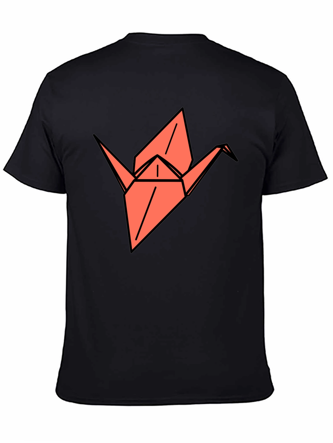 Origami Crane Graphic Tee - Stylish Comfort