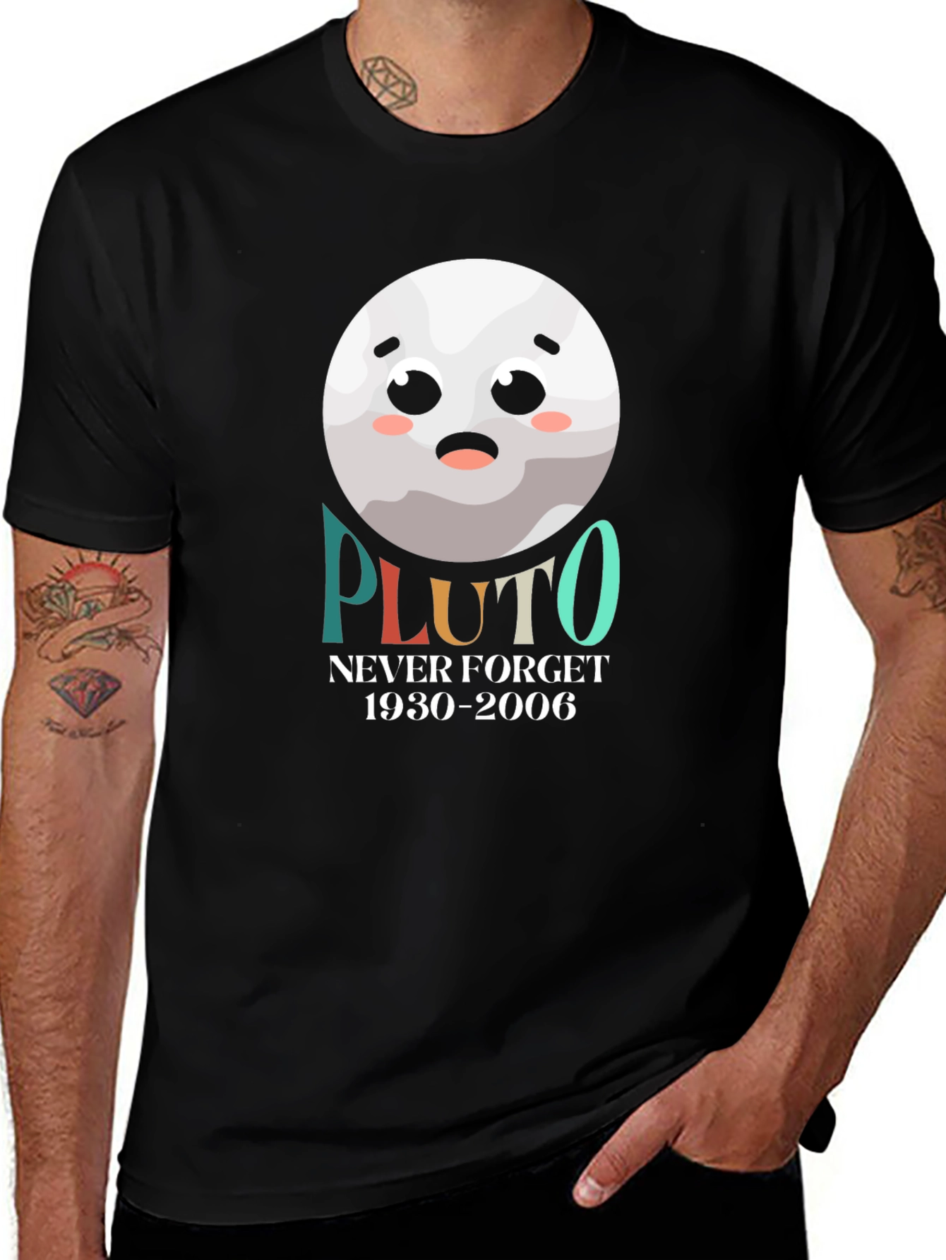 Pluto Never Forget T-Shirt - Space Lover Tee