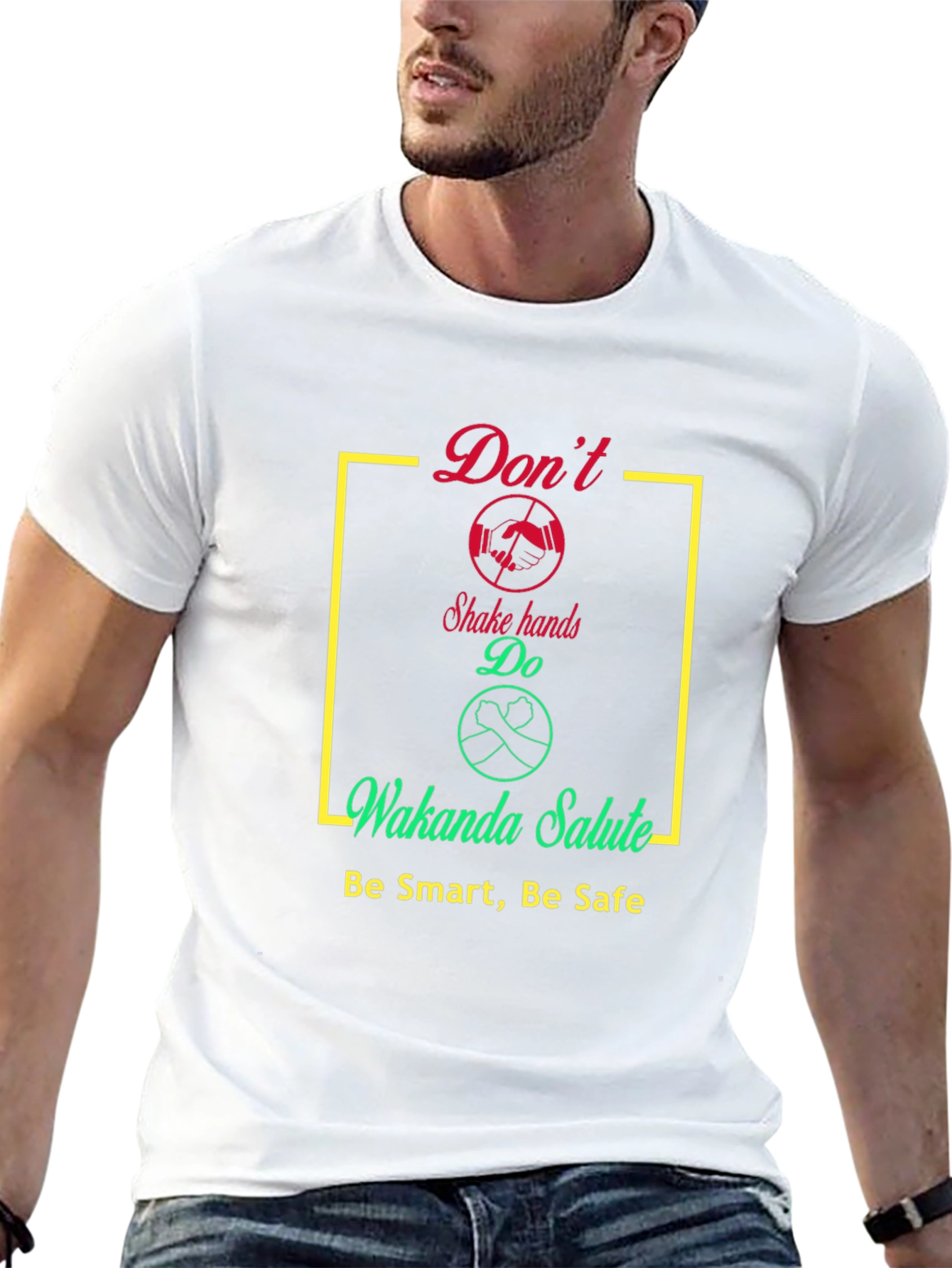 Wakanda Salute Graphic T-Shirt - Stay Safe