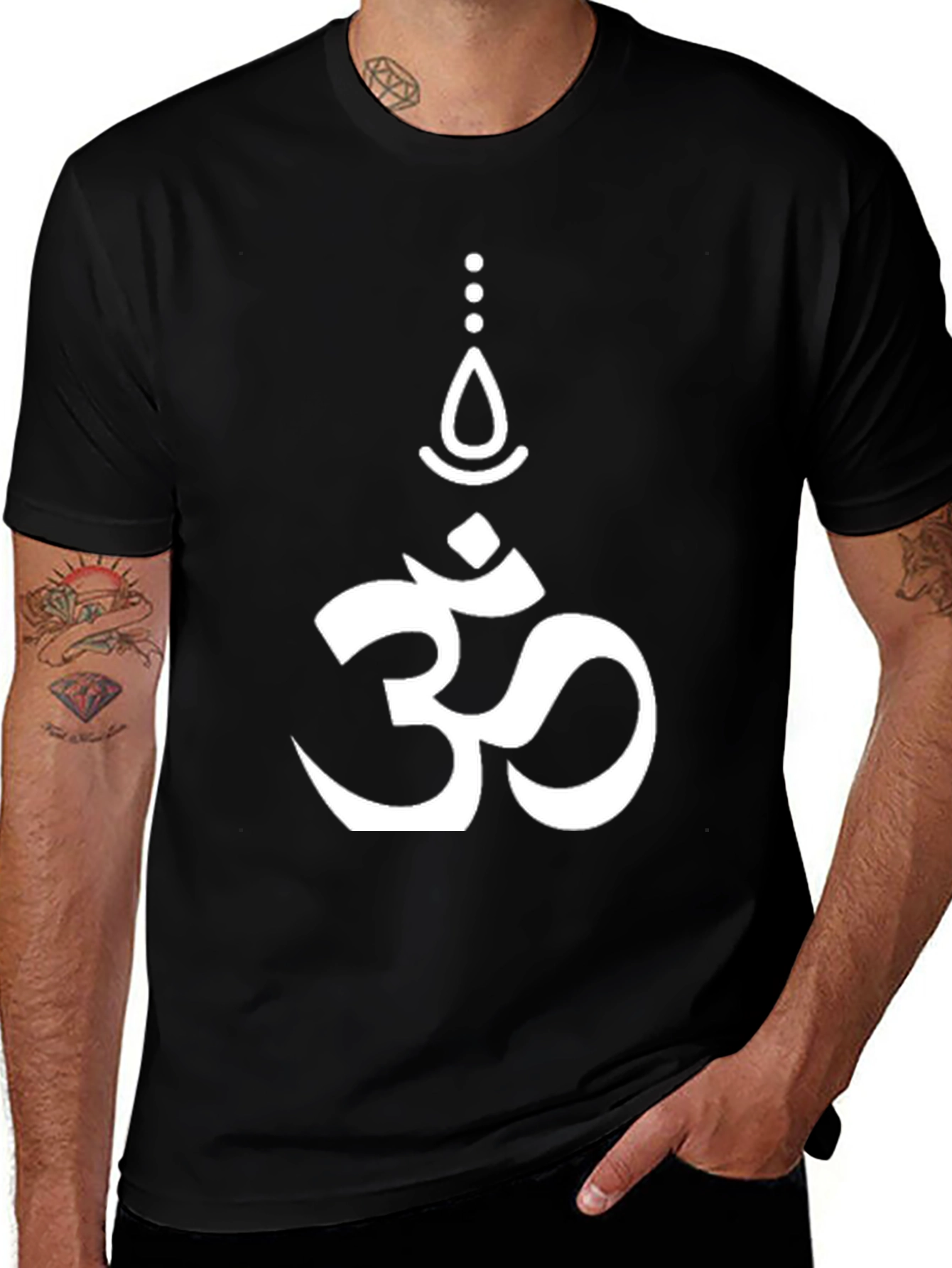 Om Symbol Graphic Tee - Black