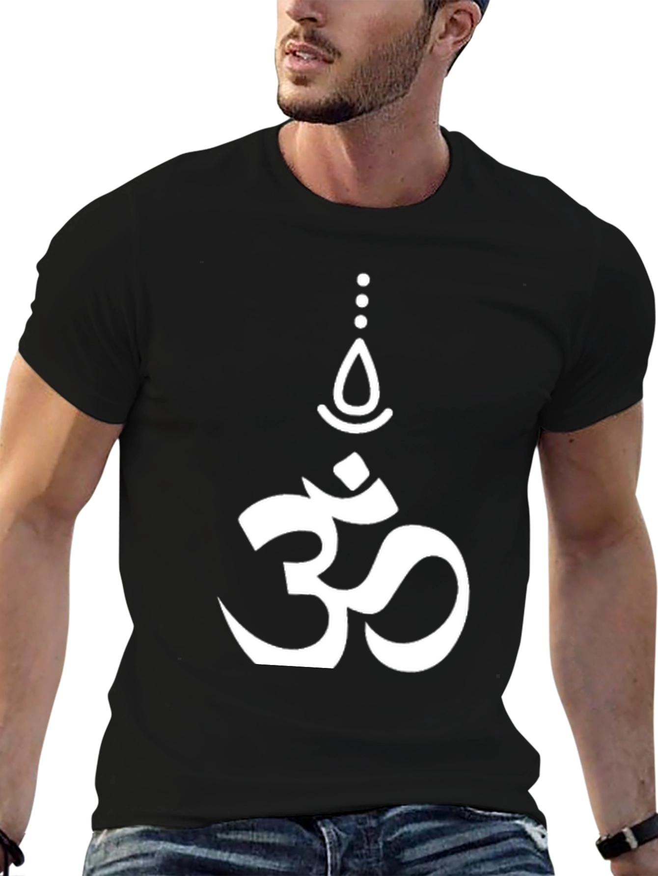 Om Symbol Graphic Tee - Black