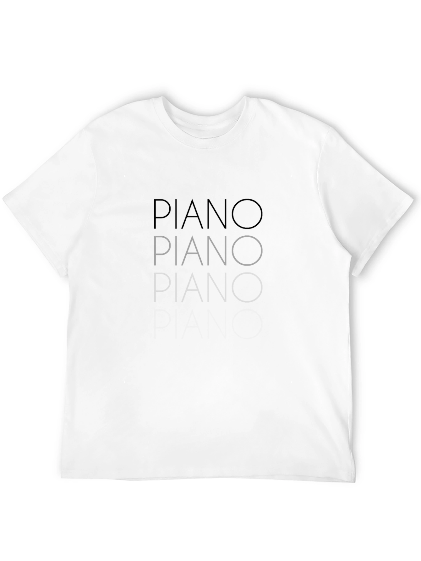 Piano Graphic Black Tee Shirt