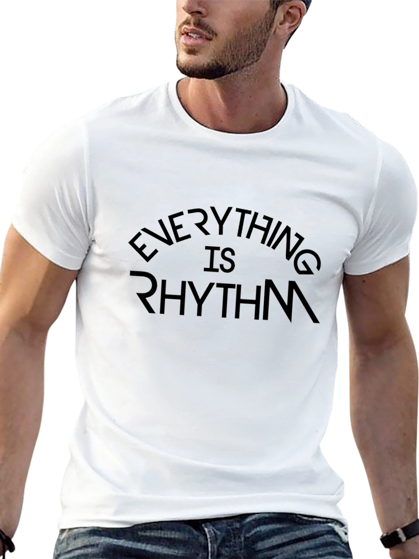 Everything Is Rhythm Black Graphic Tee