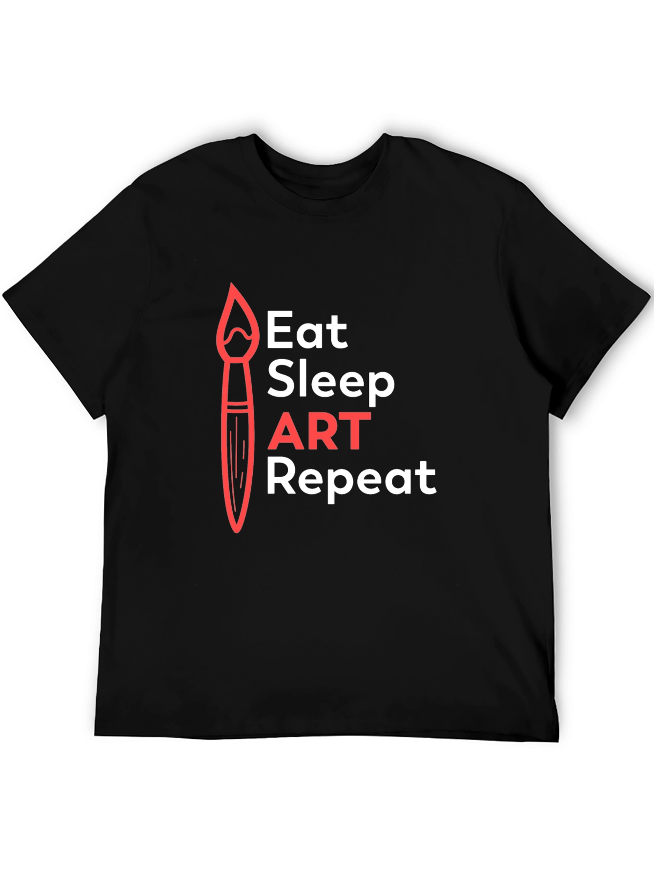 Eat Sleep Art Repeat Graphic Tee - Artist T-Shirt