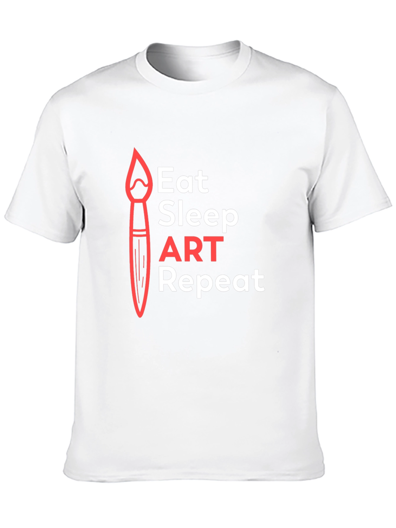 Eat Sleep Art Repeat Graphic Tee - Artist T-Shirt