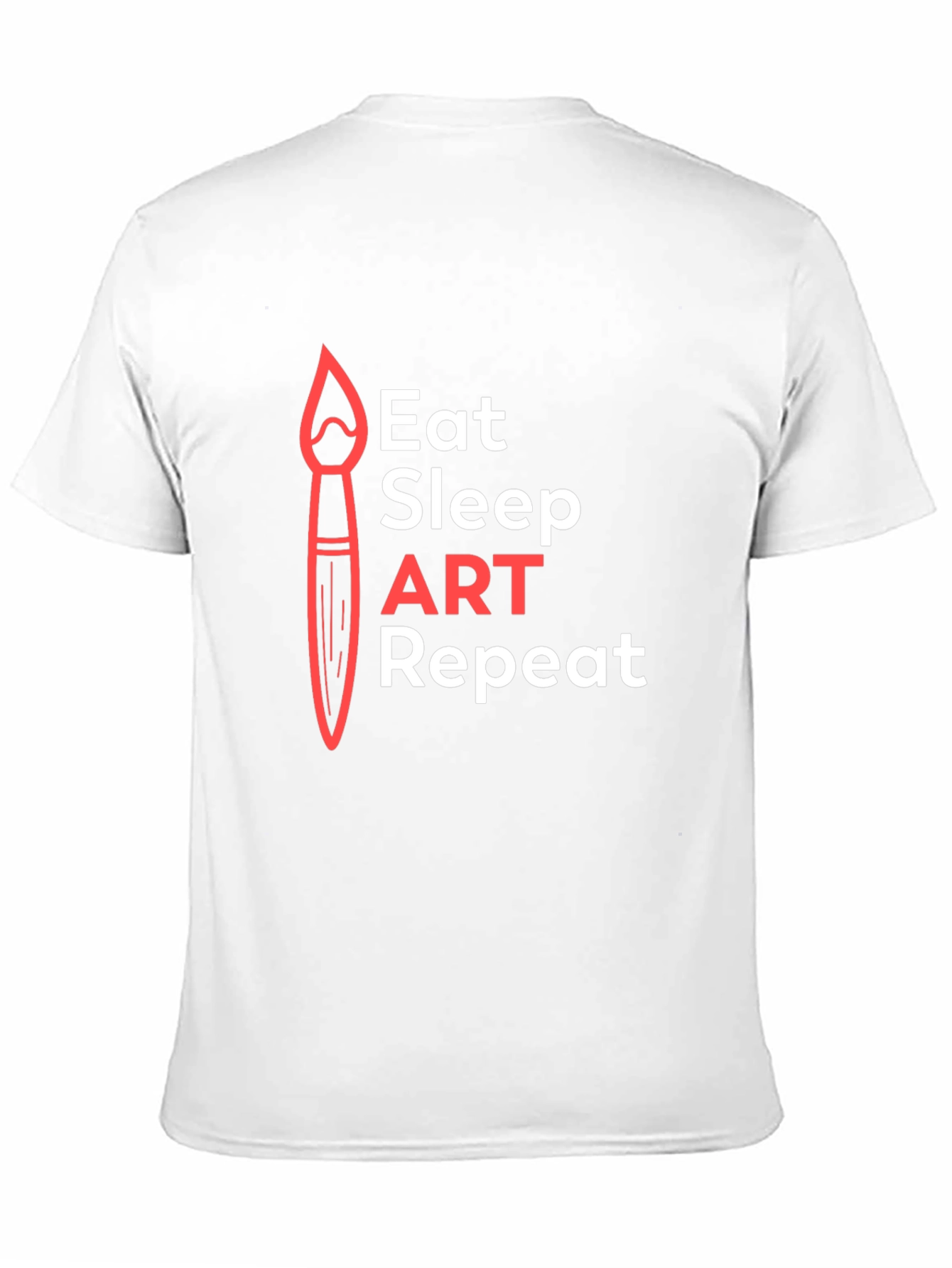 Eat Sleep Art Repeat Graphic Tee - Artist T-Shirt